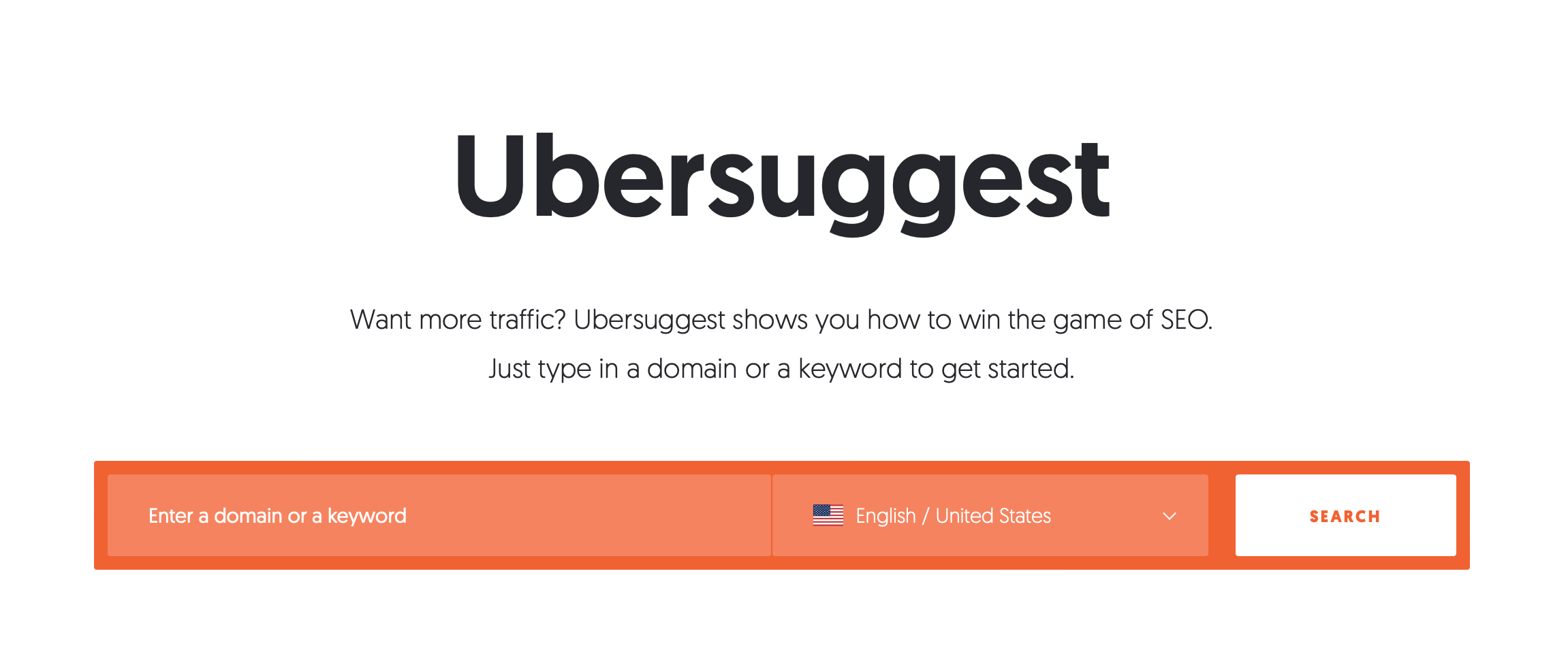 ubersuggest keyword search